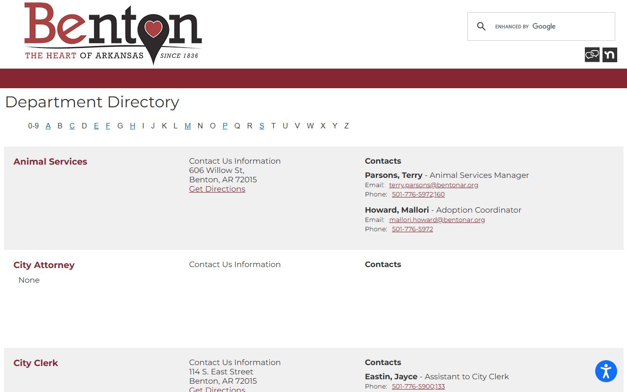 Benton Police Department for Benton booking reports