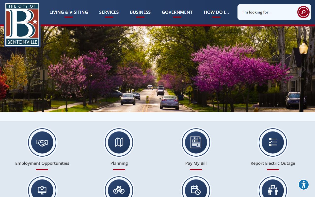 Bentonville government portal for booking reports