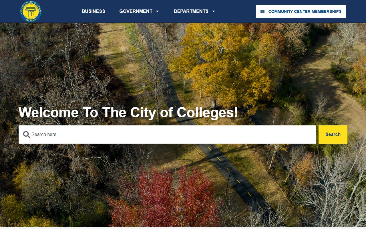 Conway government portal for booking reports