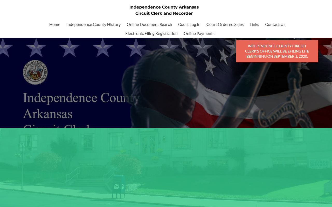 Independence County Circuit Clerk site for booking reports
