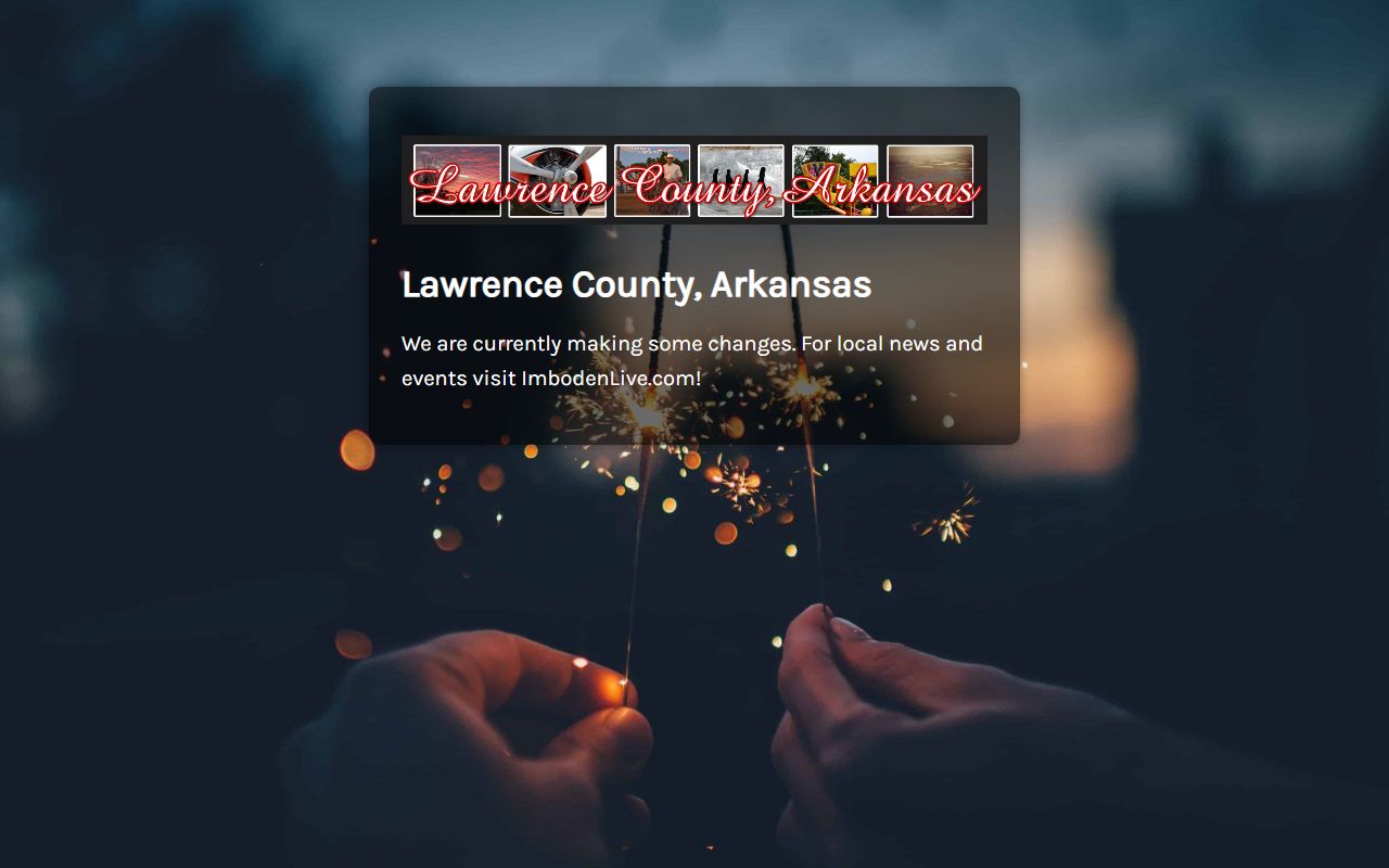 Lawrence County government portal for booking reports