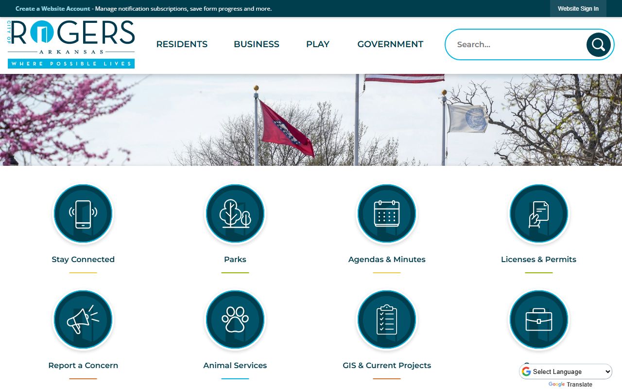 Rogers government portal for booking reports