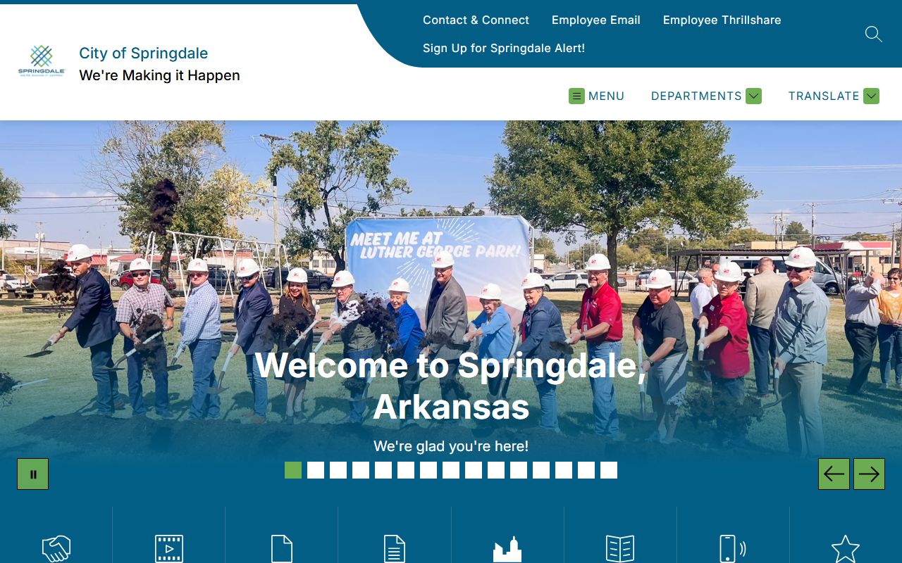 Springdale government portal for booking reports